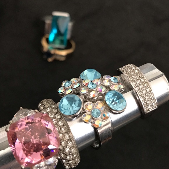 Lot of 6 bling rings - Picture 4 of 7